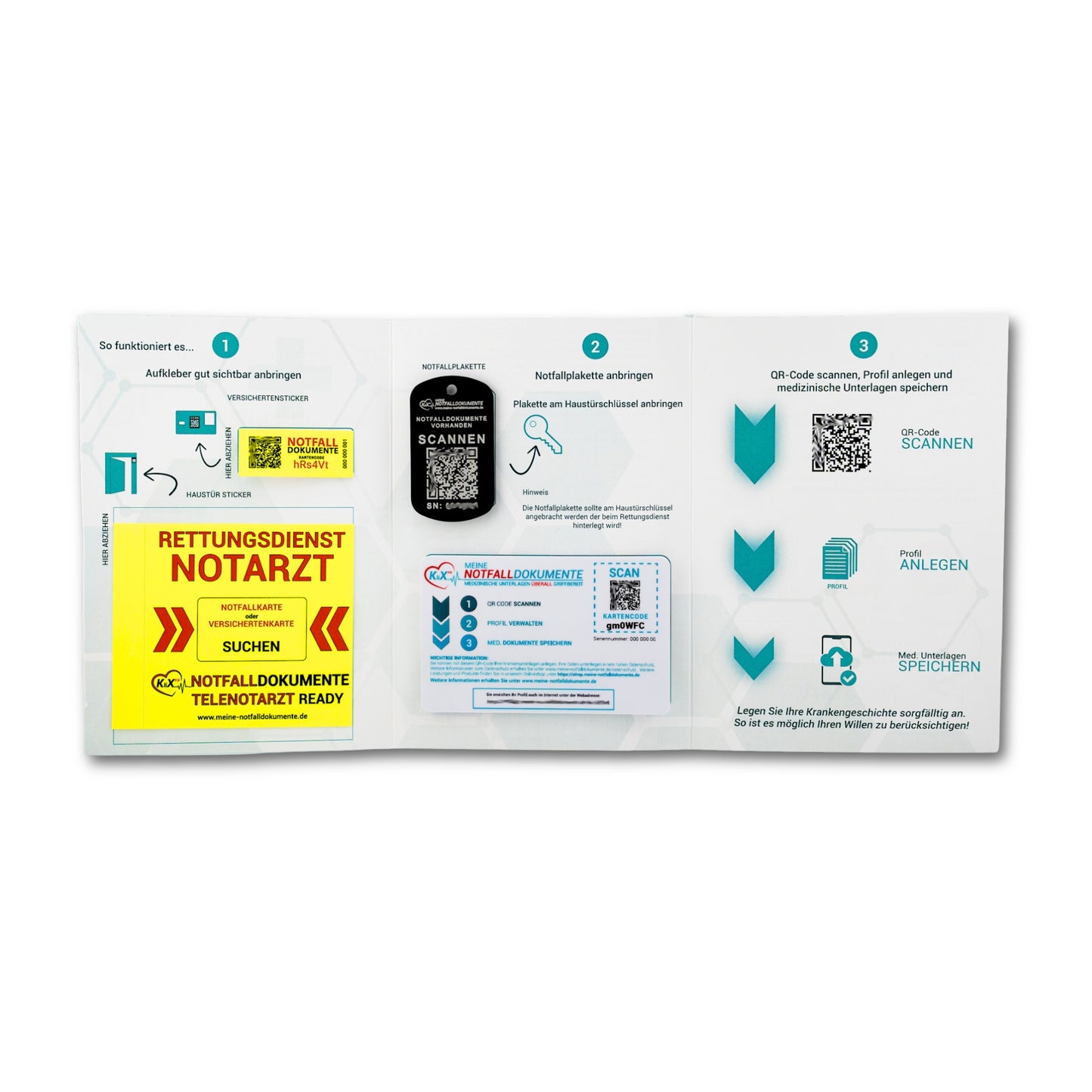 Starter Kit - Notfalldokumenten System - Hausnotruf Edition