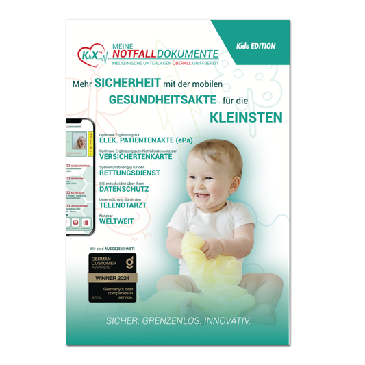 All in 1 Notfalldokumenten System - Kids Edition