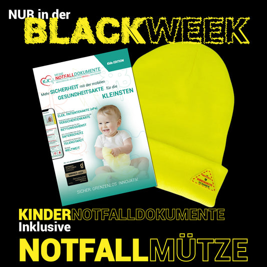 Kindernotfalldokumente Starterset inkl. Notfallmütze